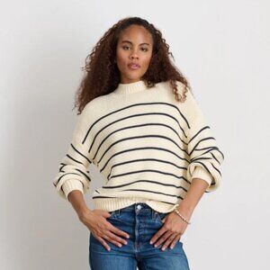 Alex Mill Button-back Sweater in stripe